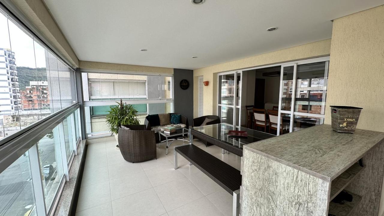 Apartamento Novo, Alto Padrao, No Guaruja, Com Terraco Gourmet E Lazer Appartamento Esterno foto
